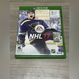 XBOX ONE NHL 17 2017 VIDEO GAME